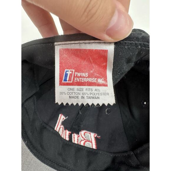 Twins Enterprise Snapback Hat Bud King Of Beers Black Embroidered Adjustable Cap - Picture 5 of 9